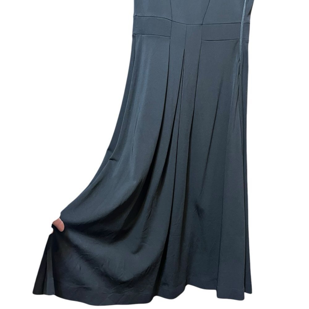 & Other Stories Black Short Sleeve A-Line Midaxi Dress Size 6 - Picture 4 of 11